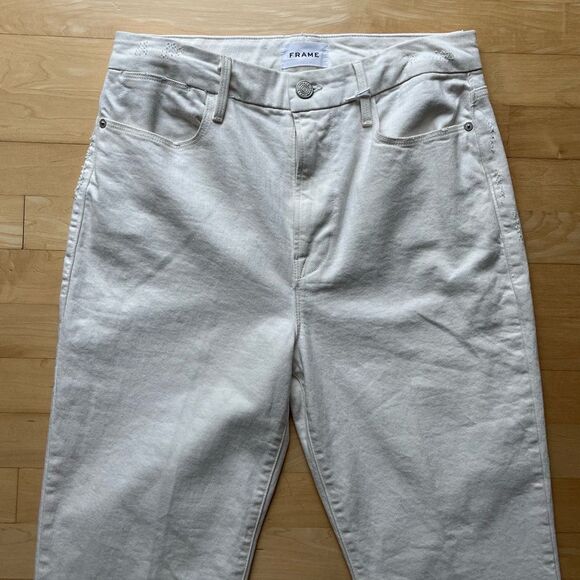Frame Le Super High Straight Jeans in Au Natural 30 NWT - Picture 4 of 15